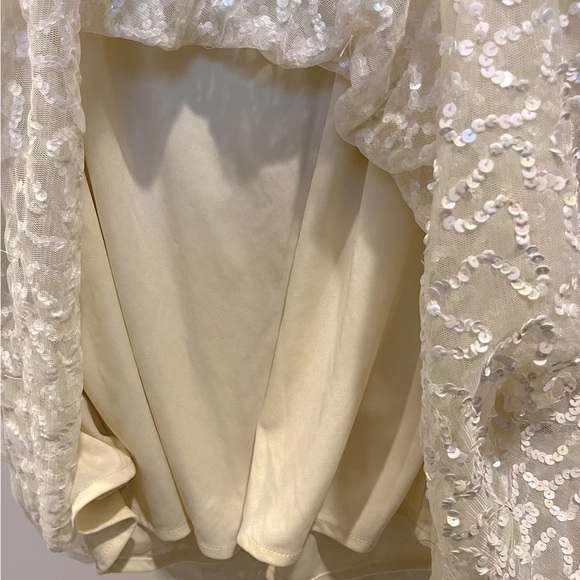 Maya Plus Delicate Sequin Wrap Midi Pencil Dress - Picture 6 of 10